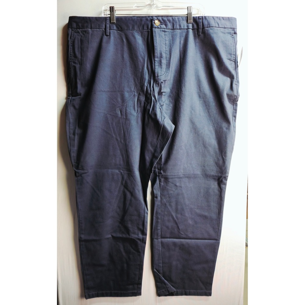 Old Navy Mens Athletic Rotation Chino Pants Navy Blue Built-In Flex 46x30 NEW